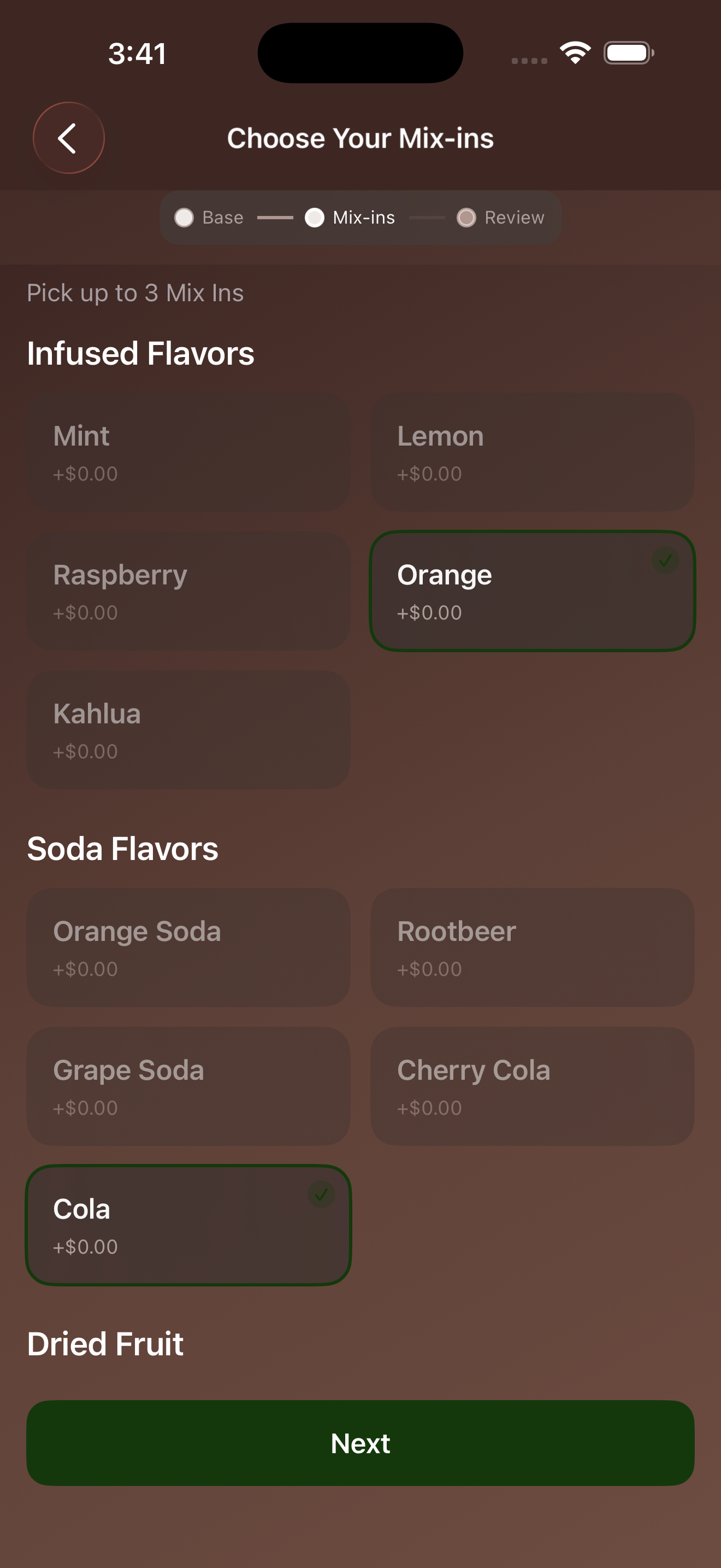 Specc's Chocolate Bar Builder mobile screenshot