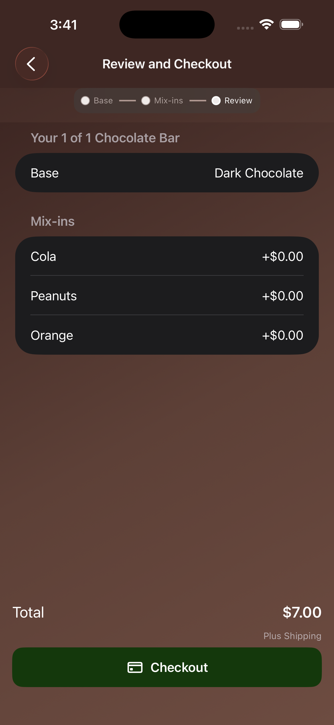 Specc's Chocolate Bar Builder secondary screenshot